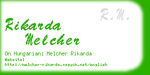 rikarda melcher business card